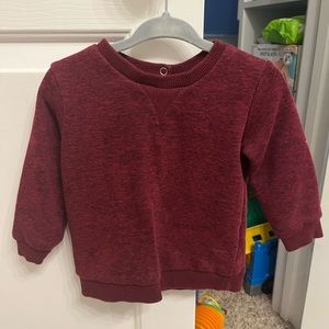 Long wave red sweater 12 month